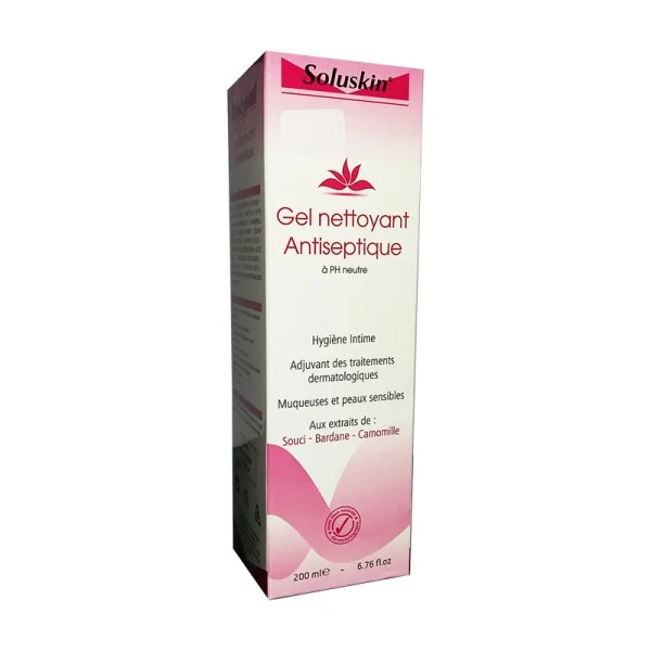 SOLUSKIN GEL NETTOYANT 200 ML LANTISEP
