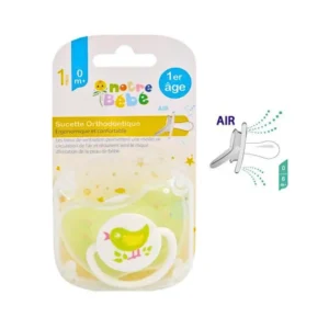 NB PLUS SUCETTE ORTHODONTIQUE 1ER AGE 0M+ (COMED)