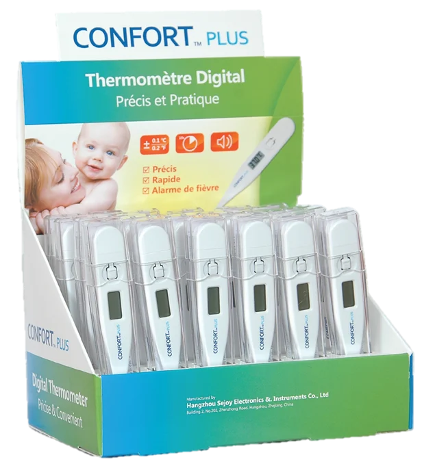 THERMOMETRE DIGITAL REGIDE CONFORT TRANSPARENT COULEURS - Image 1