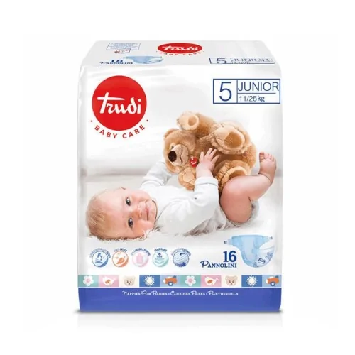 COUCHE BEBE JUNIOR 11/25 KG 695 X 16 UNITES TRUDI