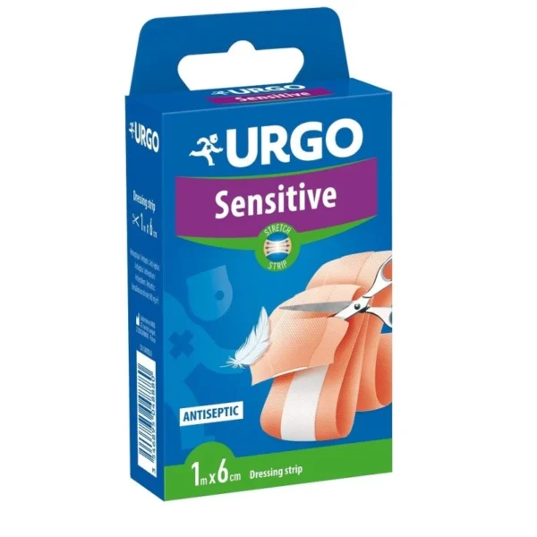 URGO SENSITIVE (EX EXTENSIBLE) 1 M X 6 CM