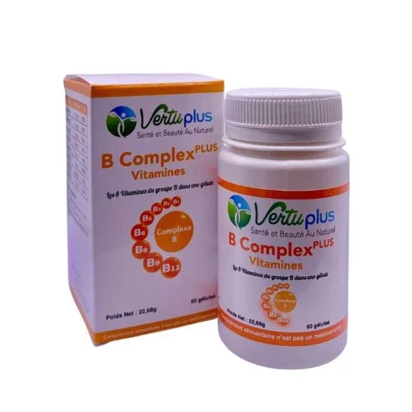 B COMPLEXE + VITAMINE 60 GELULES VERTUPLUS