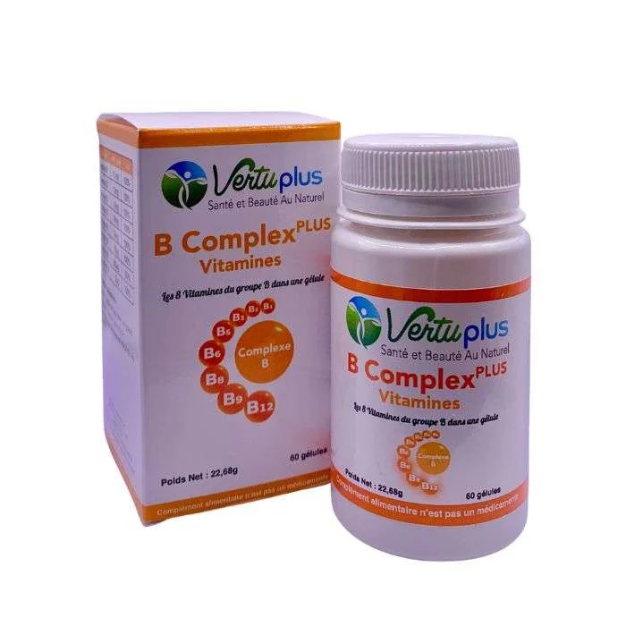 B COMPLEXE + VITAMINE 60 GELULES VERTUPLUS - Image 1