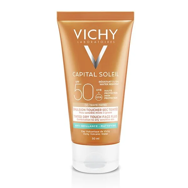 VICHY ECRAN 50+ TOUCHER SEC BB TEINTE PEAU SENSIBLE M.G