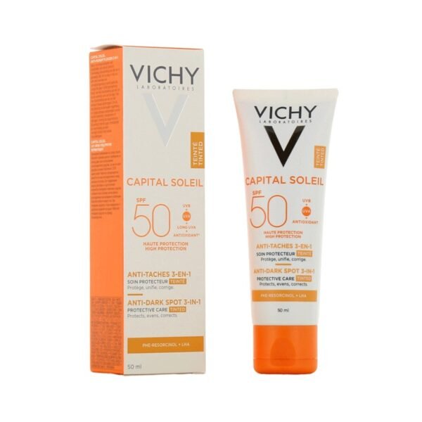 VICHY ECRAN 50+ ANTI TACHES 3 EN 1 TEINTE SPF50+ 50 ML