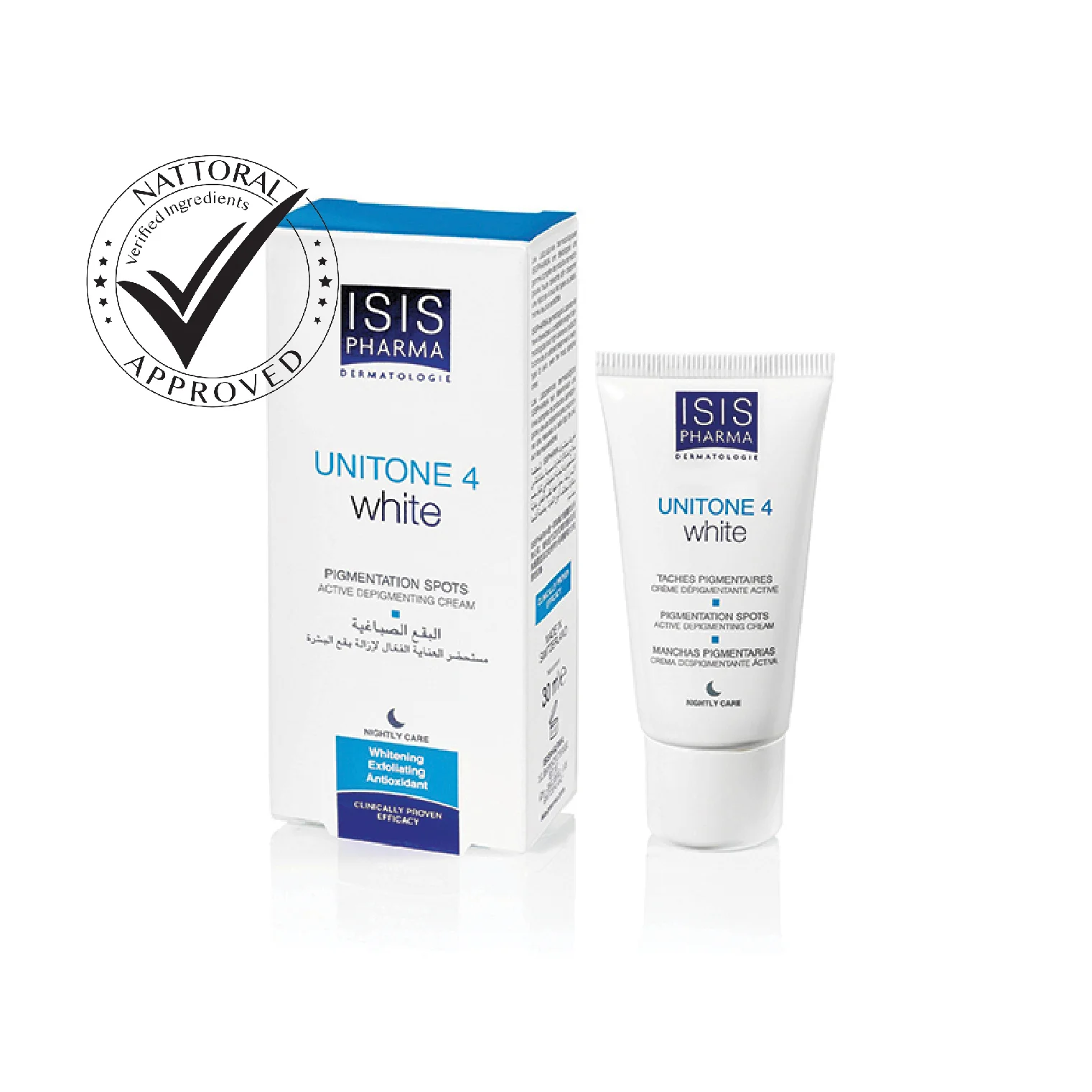 UNITONE 4 WHITE  CREME DEPIGME NUIT 30 ML **** - Image 1