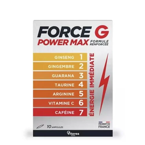 FORCE G POWER MAX X 10 AMPOULES