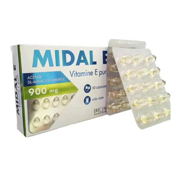 MIDAL VITAMINE E PURE 30 MG X 30 CAPSULES