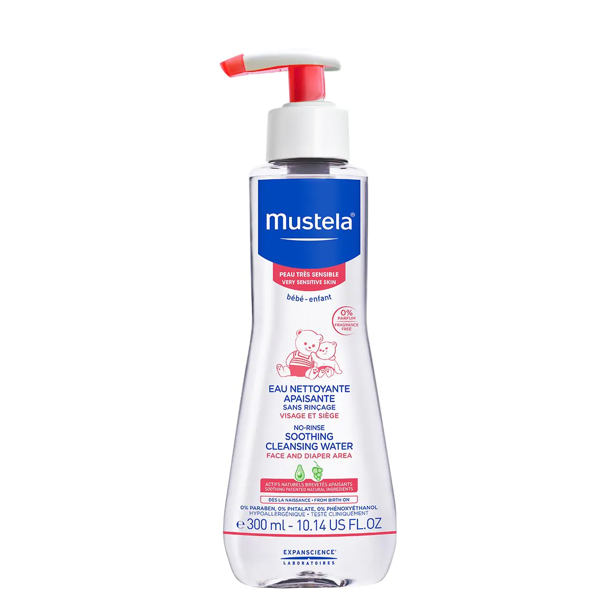 MUSTELA EAU NETTOYANTE APAISANTE 300 ML (PHYSIOBEBE) - Image 1