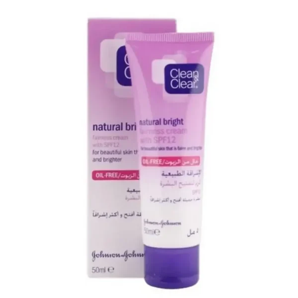 CLEAN & CLEAR CREME ECLAIRCISSANTE FAIRNESSE SPF12 TUBE 50 ML