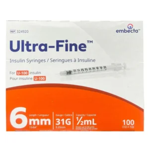 SERINGUE INSULINE DISPOSABLE 0.5 ML 50 GRADUATIONS