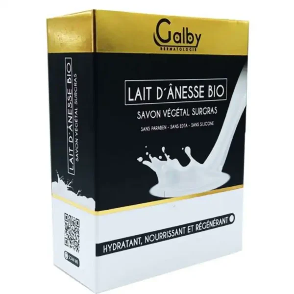 GALBY SAVON AU LAIT D'ANESSE BIO 100 GR HYDRAT NOURRISSANT