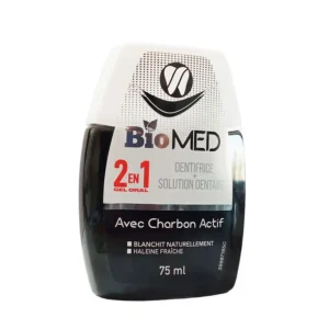 BIOMED DENTIFRICE 2 EN 1 AVEC CHARBON  75 ML