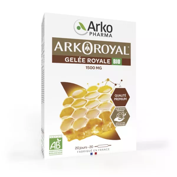 GELEE ROYALE 20 AMPOULES 1500 MG
