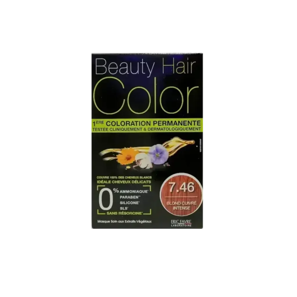 BEAUTY HAIR COLOR 7.46 BLOND CUIVRE INTENSE