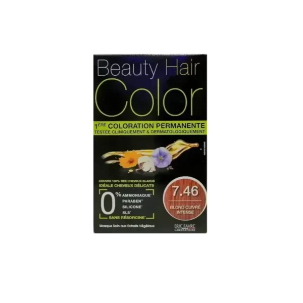 BEAUTY HAIR COLOR 7.46 BLOND CUIVRE INTENSE