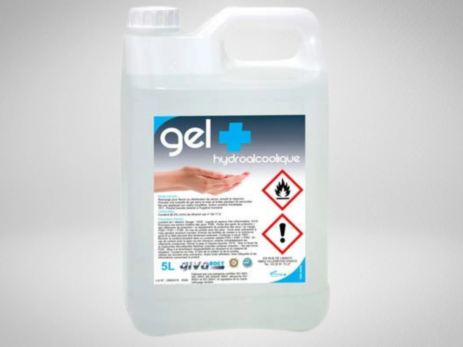 DESINFECTANT GEL MAINS HYDRO ALCOLIQUE 5 LITRES FORSEPTIK - Image 1