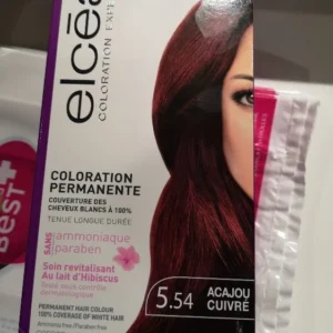 COLORATION ELCEA N°5.54 ACAJOU CUIVRE SANS AMONIAQUE SANS PARABEN