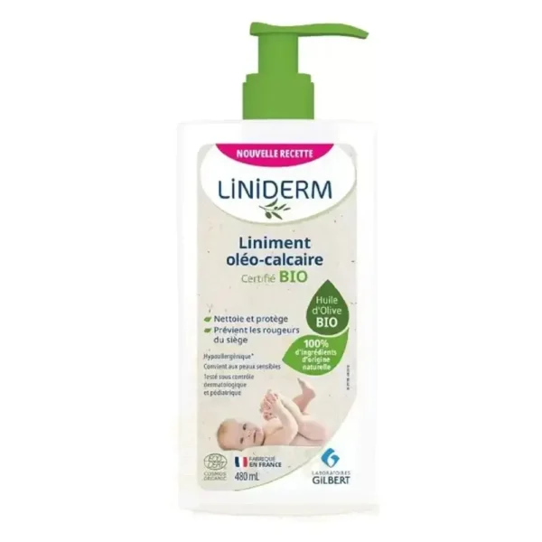 LINIMENT LINIDERM OLEO CALCAIRES POMPE 480 ML GILBERT