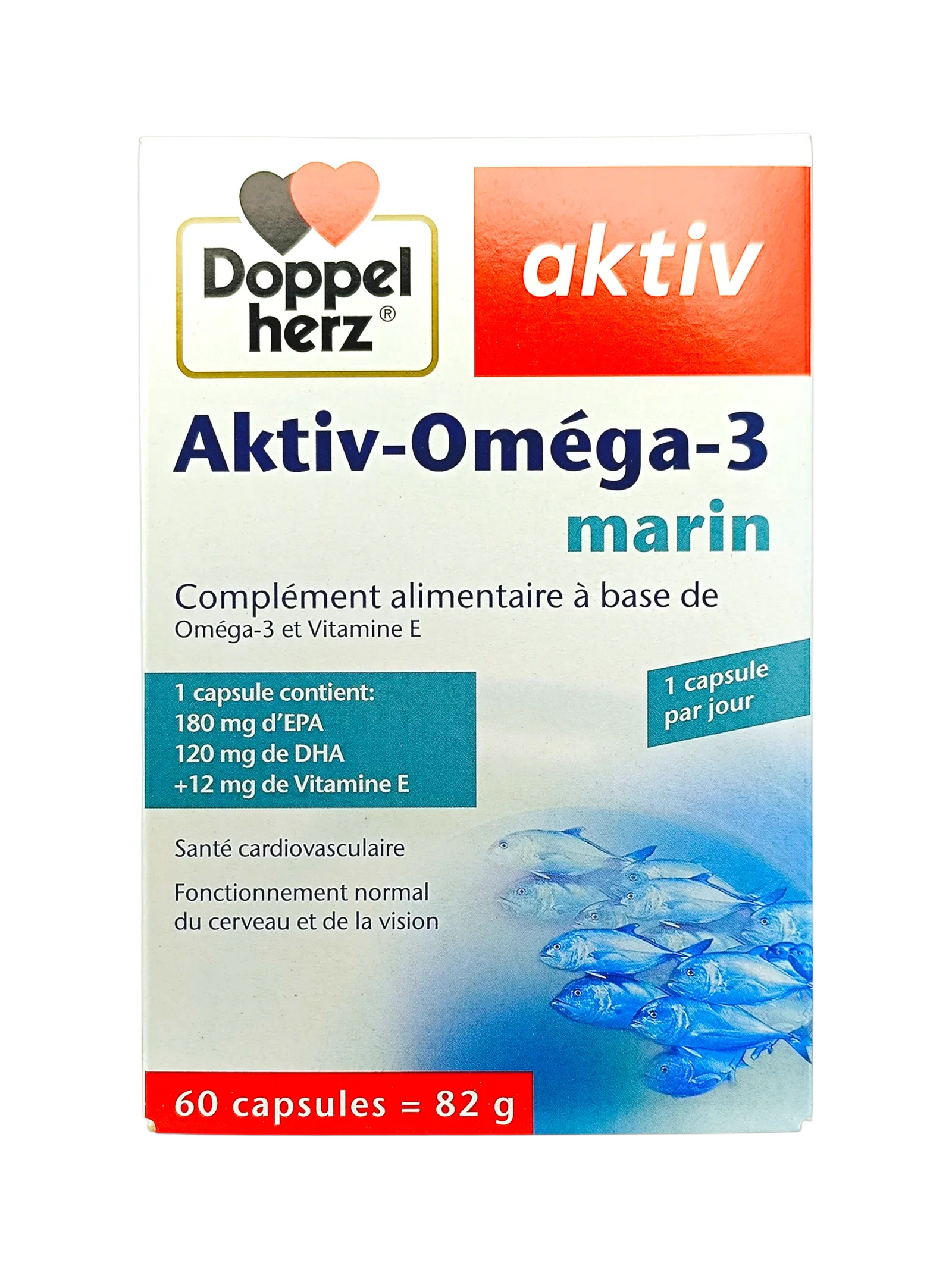 AKTIV OMEGA 3 MARIN 60 CP DOPPEL HERZ - Image 1