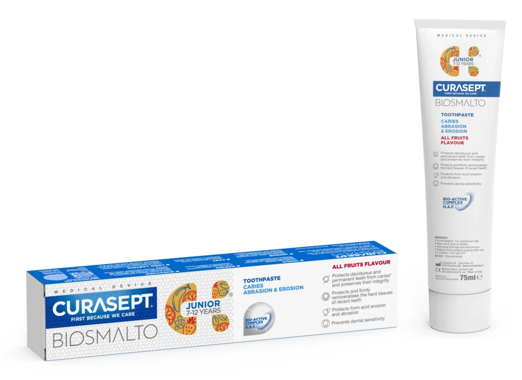 DENTIFRICE CURASEPT BIOSMALTO JUNIOR 7-12 ALL FRUITS