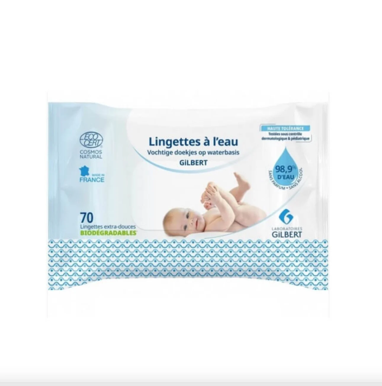 LINGETTES EAU BIODEGRADABLES BT 70 GILBERT - Image 1