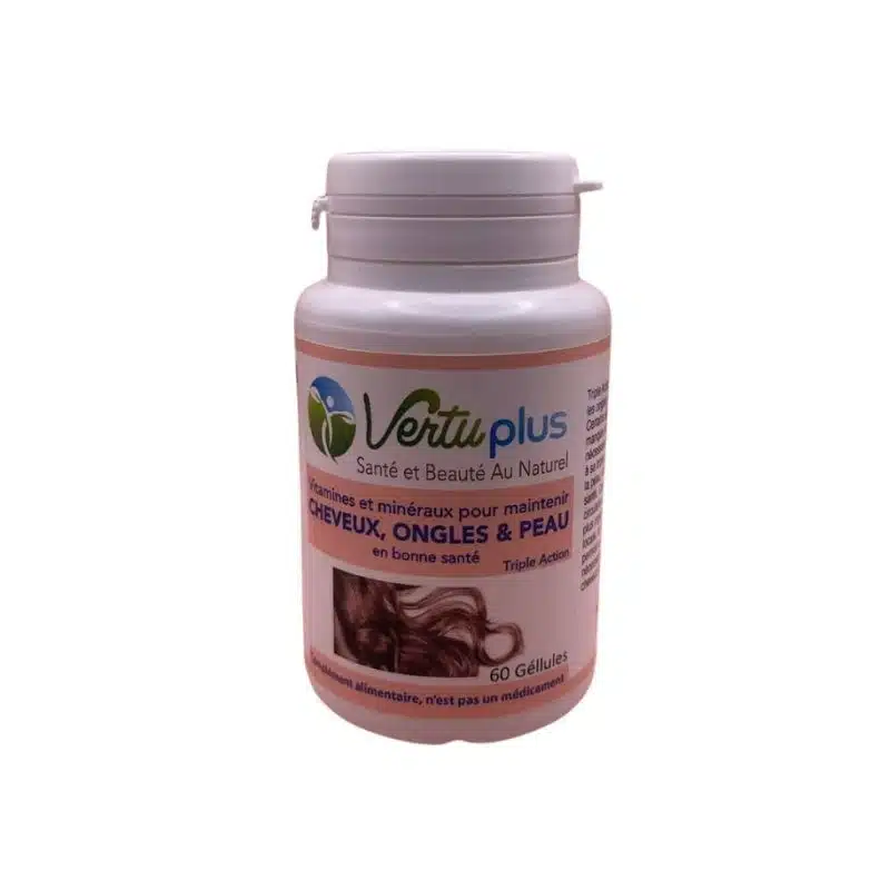 CHEVEUX ONGLES & PEAU X 60 GELULES VERTUPLUS - Image 1