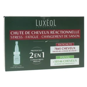 LUXÉOL CHUTE DE CHEVEUX RÉACTIONNELLE 2 EN 1