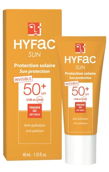HYFAC CREME SOLAIRE INVISIBLE 40 ML TOUCHER SEC