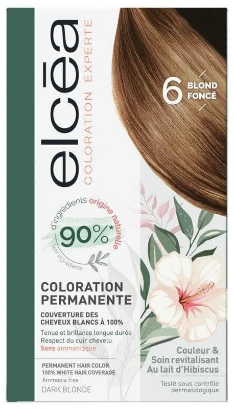 COLORATION ELCEA N°6 BLOND FONCE SANS AMONIAQUE SANS PARABEN
