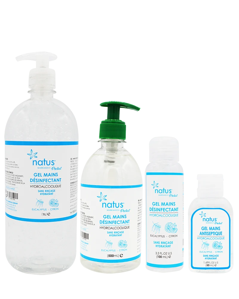 GEL MAIN ANTI BACTERIEN HYDRO ALCOLIQUE 1L NATUS - Image 1