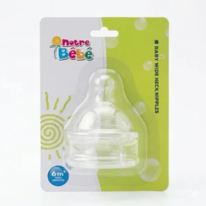 NB TETINES WIDE NECK X 2 LARGE 6M+ (COMED)