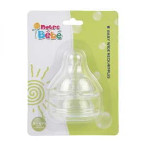 NB TETINES WIDE NECK X 2 MEDIUM 3-6M (COMED)