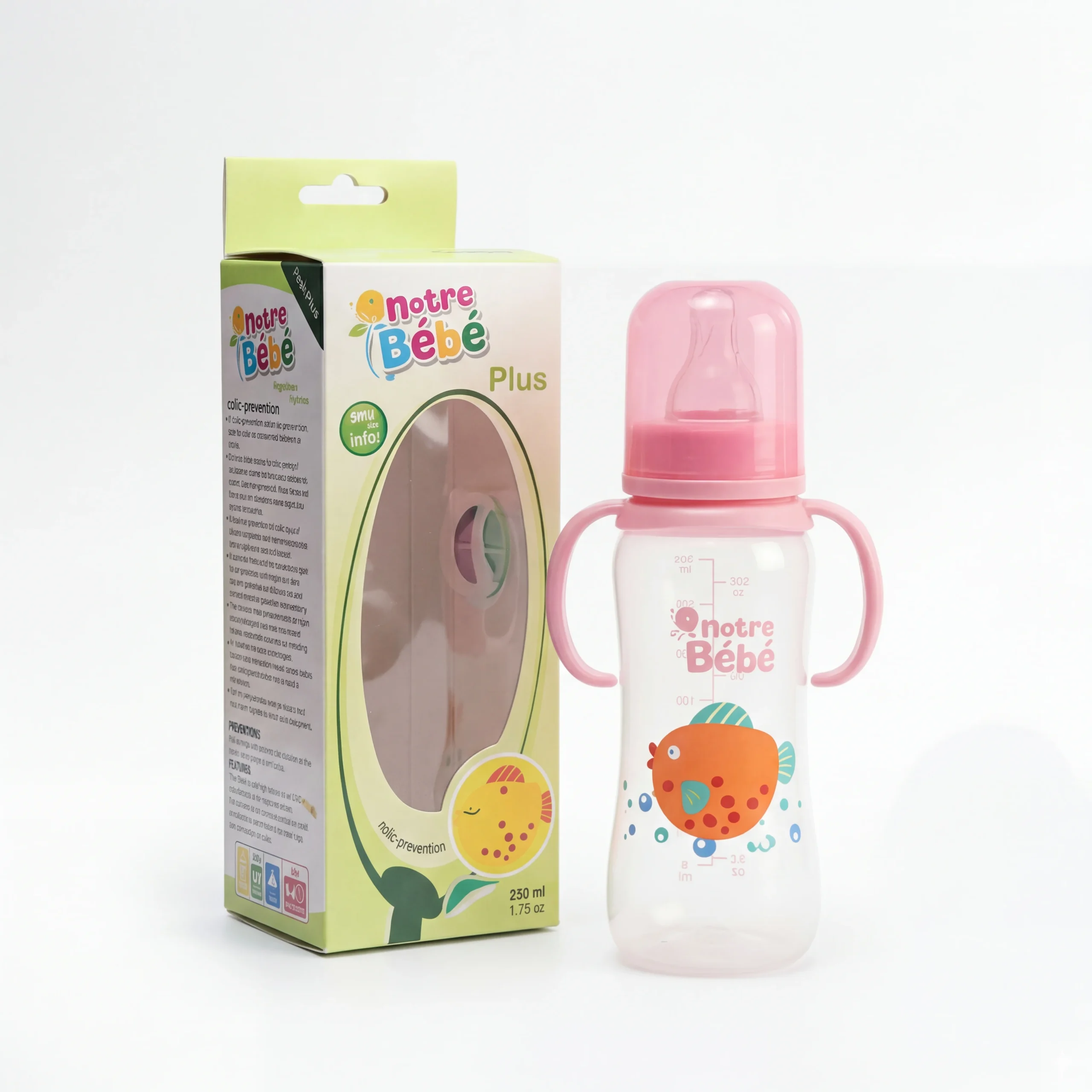 NB BIBERON PLAST AVEC POIGNE GM (COMED) - Image 1