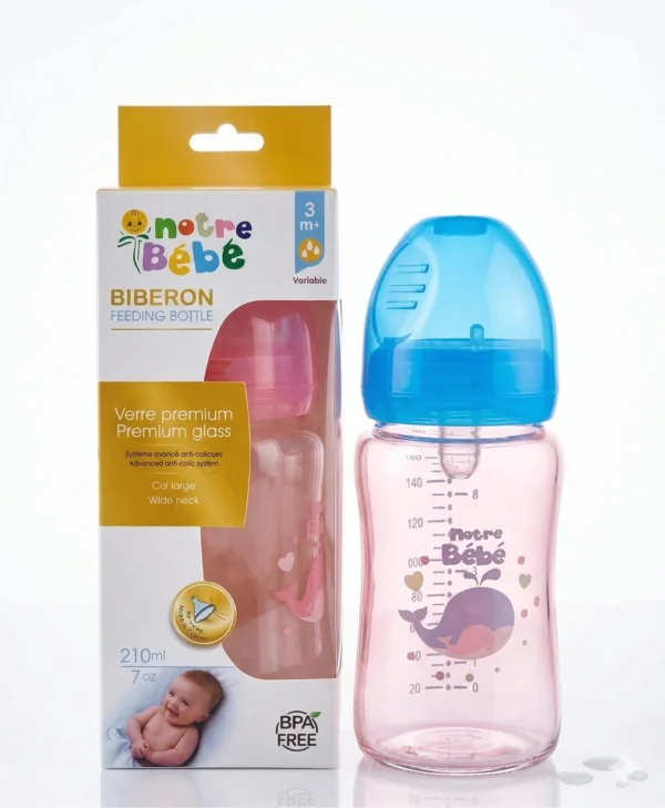 NB PLUS BIBERON EN VERRE PREMIUM GM 210 ML (COMED)