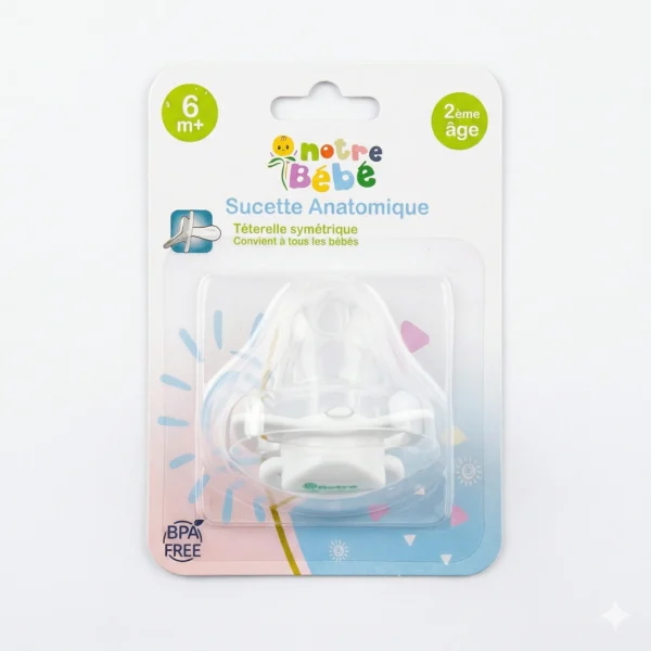 NB SUCETTE RONDE 2 EME AGE 6M+ ANATOMIQUE  22 (COMED)