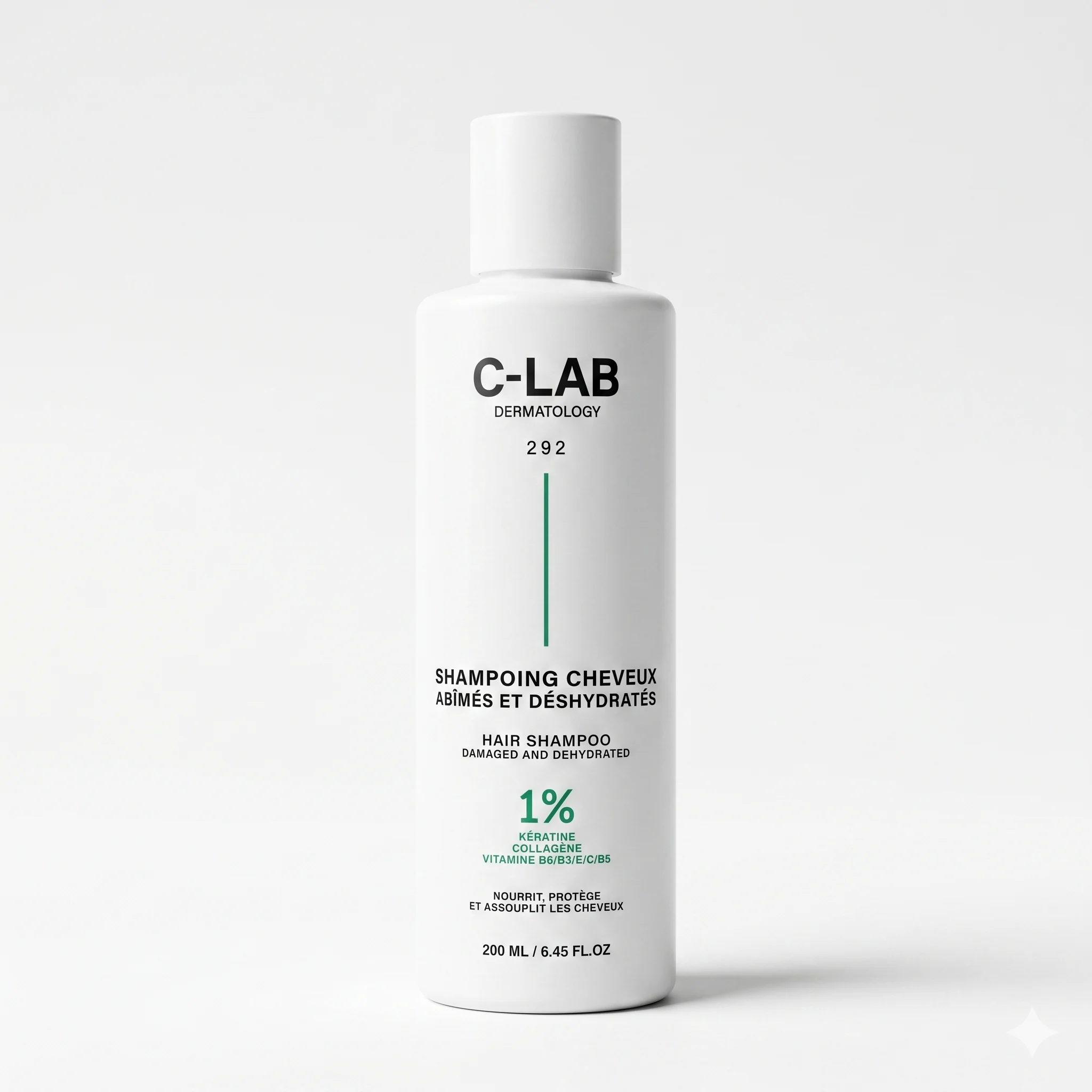 C-LAB SHAMPOING CHEVEUX ABIMES ET DESHYDRATES 200 ML - Image 1