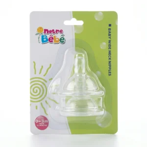 NB TETINES WIDE NECK X 2 SMALL 0-3 M+ (COMED)