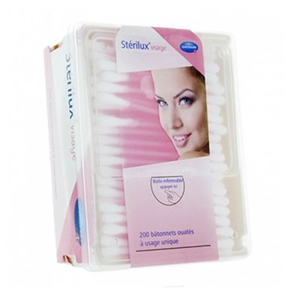 COTON TIGE BATONNET STERILUX 200 GR - Image 1