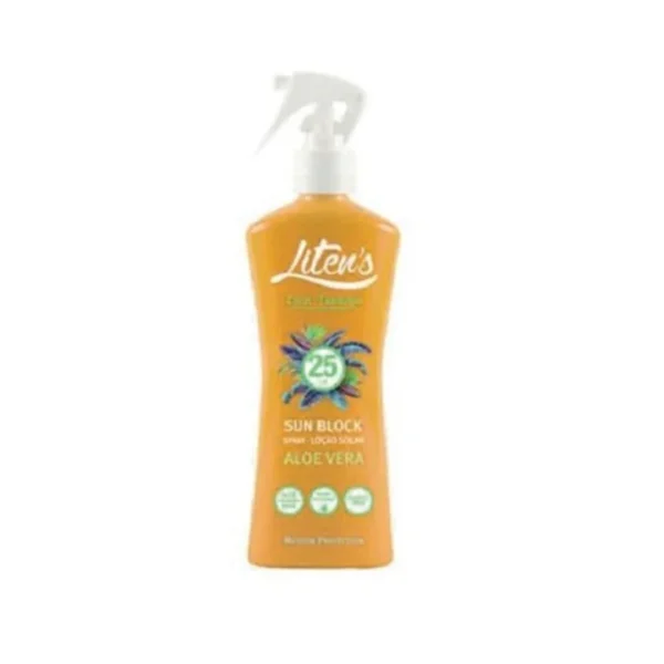 LITEN'S LAIT SOLAIRE ALOE VERA SPRAY SPF 25 250 ML