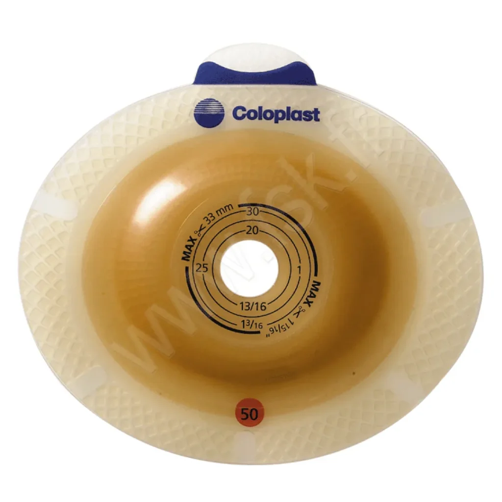 POCHE COLOSTOMIE CONFORT + SUPPORT ANNEAU 70MM