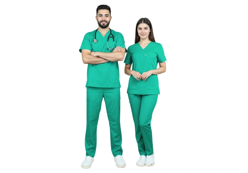 PYJAMA DE BLOC POPLINE GRENAT - Image 1