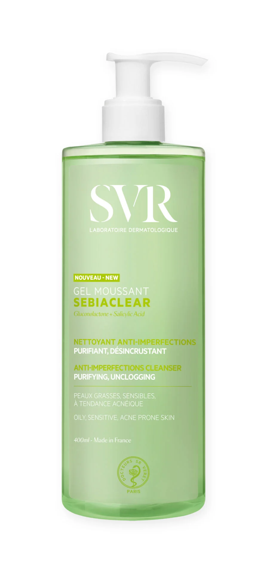 SVR SEBIACLEAR GEL MOUSSANT 400 ML - Image 1