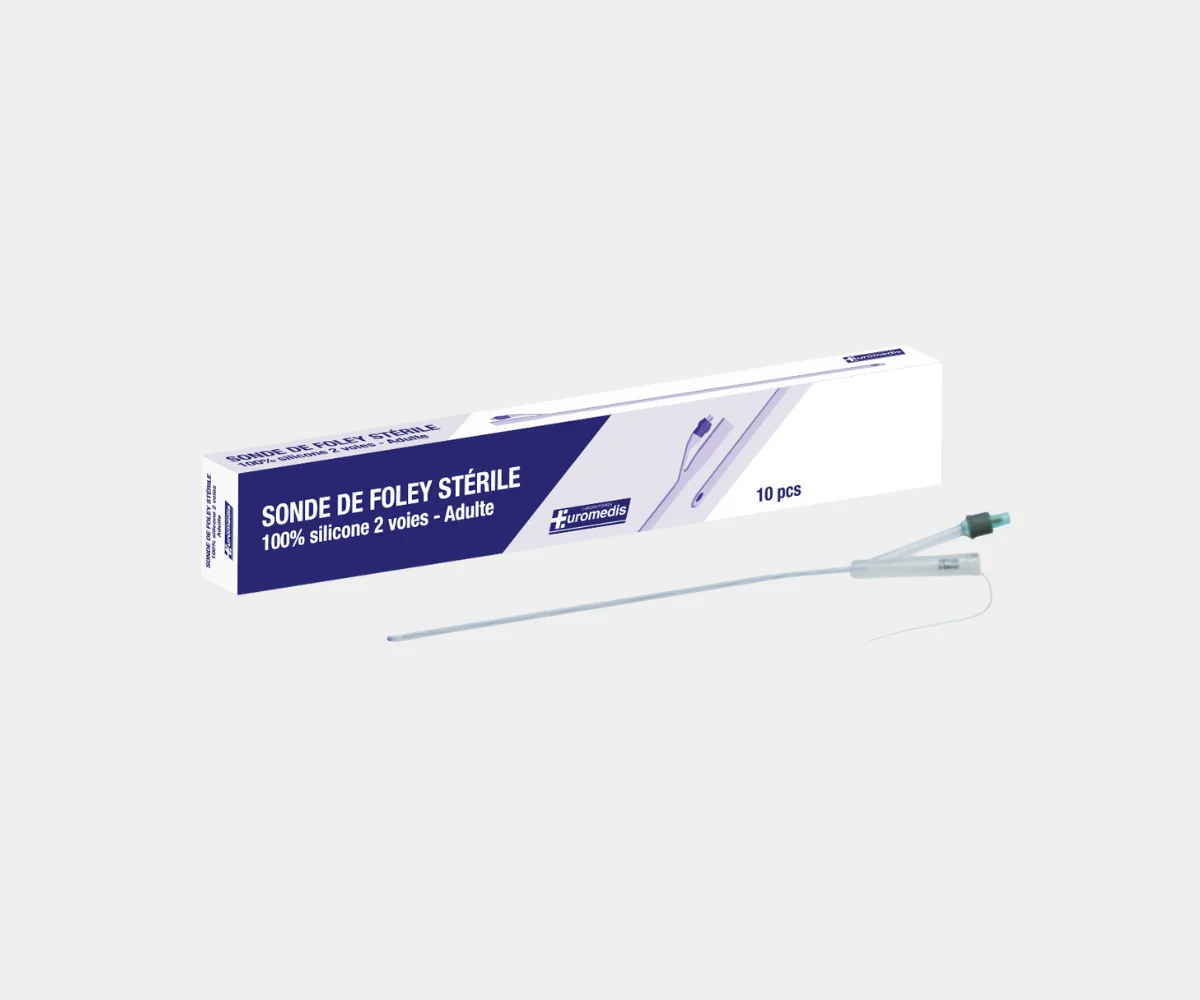 SONDE FOLEY SILICONE 2 VOIES CH14 - Image 1