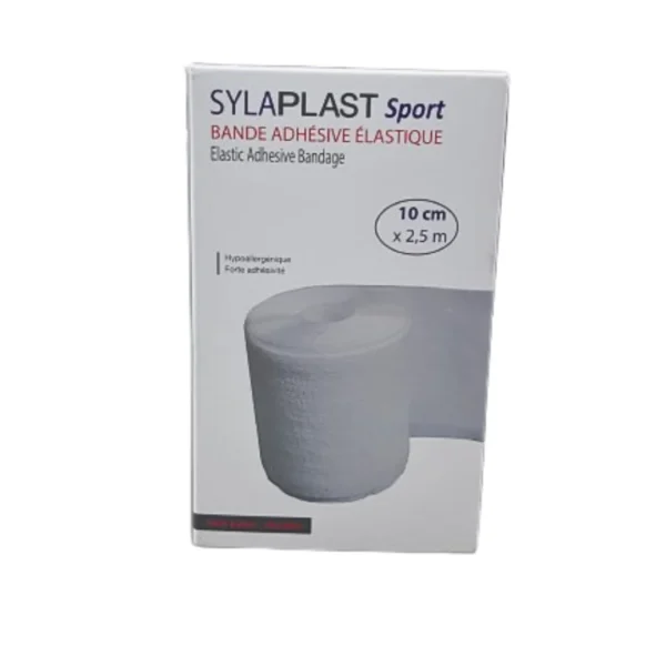 BANDE ADHESIVE ELASTIQUE SYLAPLAST 10 CM  X 2.5 M