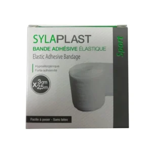 BANDE ADHESIVE ELASTIQUE SYLAPLAST 3 CM X 2.5 M