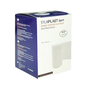 BANDE ADHESIVE ELASTIQUE SYLAPLAST 8 CM X 2.5 M