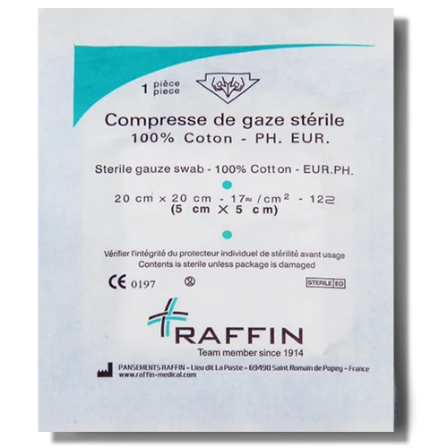 COMPRESSE STERILES RAFFIN 20X20 BTE 10