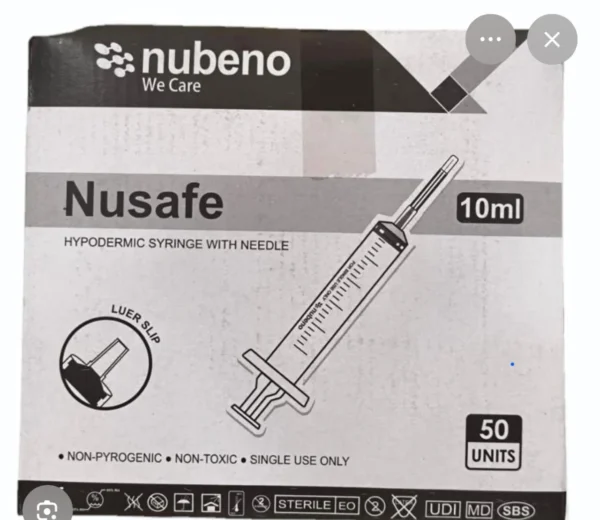 SERINGUE DISPOSABLE 10 CC / 18 G NUBENO