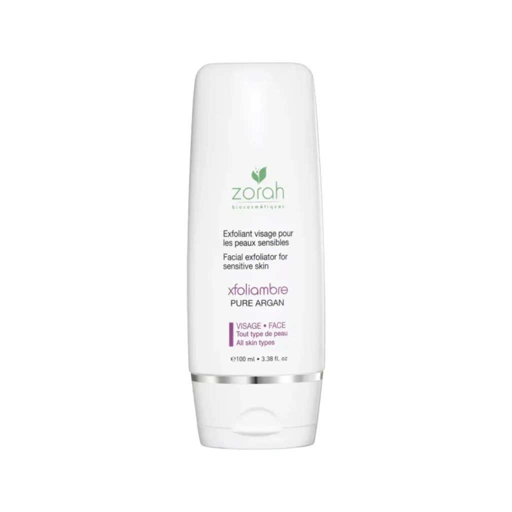 ZORAH BIOCOSMETIQUE XFOLIAMBRE PURE ARGAN EXFOLIANT VISAGE POUR LES PEAUX SENSIBLES 100 ML